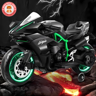 Xe Máy Điện, Xe Moto Điện 2 Động Cơ Cho Bé Cỡ Lớn Chân Ga Tự Lái Trọng Tải Lên Đến 80kg Với Chất Liệu Cao Cấp