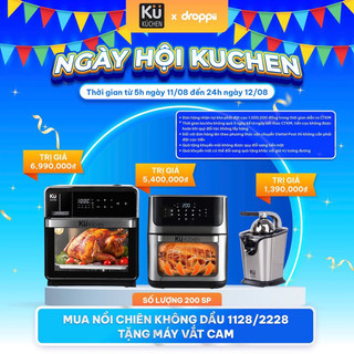 Nồi chiên hơi nước kuchen ku pcl2228 16l đa chức năng chiên, hấp bảo hành 24 tháng