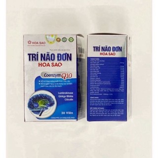 (Mua 3 tặng 1)Trí Não Đơn Hoa Sao - Hỗ trợ tuần hoàn não, phòng ngừa tai biến.