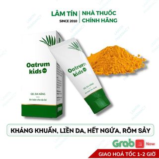 OATRUM KIDS - Gel bôi hăm, tràm sữa, mụn nhọt, rôm sảy cho trẻ sơ sinh - Hàng chính hãng  ( tub 20g )