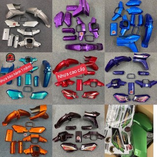  Bộ vỏ nhựa Dream ABS cao cấp lắp cho các xe Honda Dream II Thái Việt TQ   CỰC ĐẸP KÈM TEM 