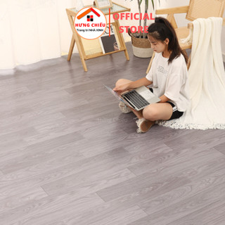 Thảm lót sàn simili vân gỗ, tấm simili dán sàn giả gỗ nền nhựa pvc nhám chống trượt dày 0.5mm - Hưng Chiếu