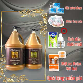 Gội xả phục hồi Collagen Keratin Yuki 5000ml/ 5 lít