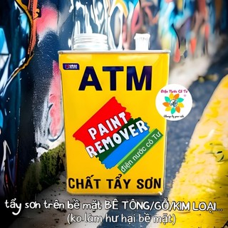 Nước tẩy sơn Chất tẩy sơn ATM 875ml tẩy sơn cũ trên sàn nhà, sắt, gỗ hoặc tường xi măng, tủ lạnh, xe ô tô, xe máy, máy c
