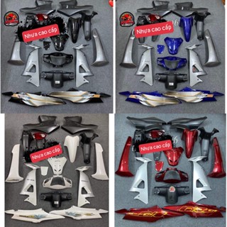 Dàn Áo - Bộ Vỏ Nhựa Wave Alpha 100 - Wave 50cc - Wave Rs-Bảo Hành Màu Sơn 2 Năm