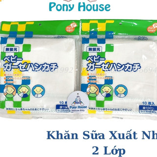 Khăn Sữa Chu Chu - Khăn Sữa Xô Xuất Nhật Chất Đẹp Cho Bé 2 lớp Set 10 Chiếc