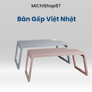 Bàn Học Gập Gọn Siêu Gọn Nhẹ, Bàn học trên giường gấp gọn tiết kiệm không gian nhựa Việt Nhật (1833)
