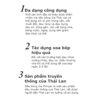 [Hàng chính hãng] Dầu bông lúa Minyak Thái Lan 24ml