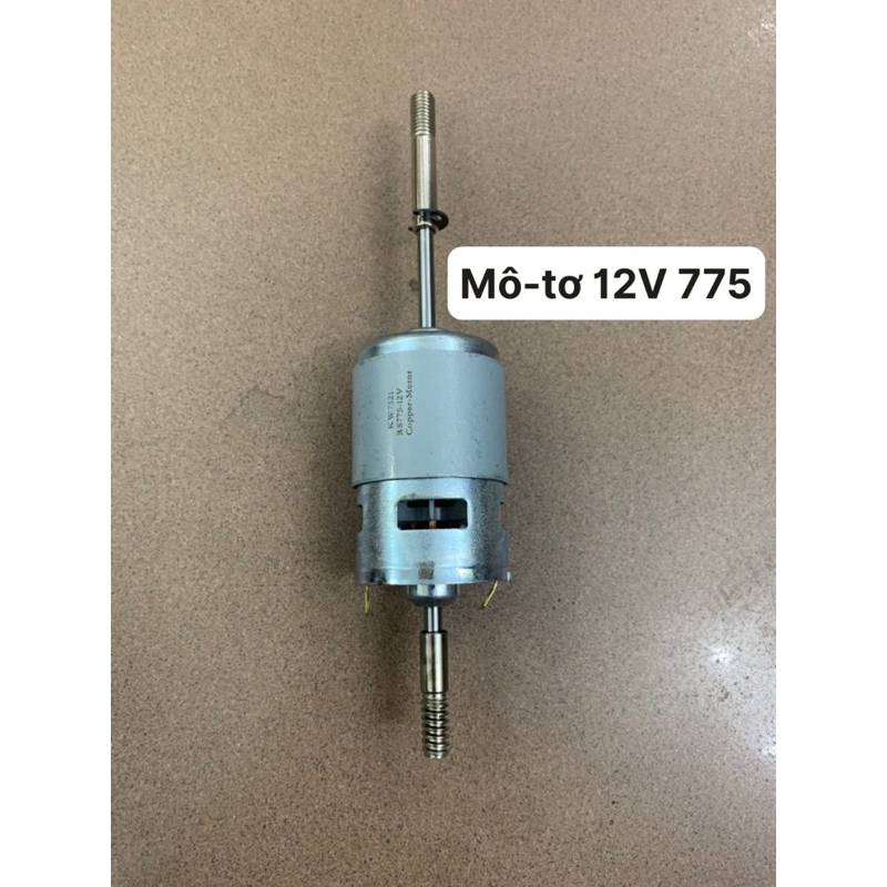 Mô-tơ 12V 775 - động cơ 12V 775 liền trục lắp quạt