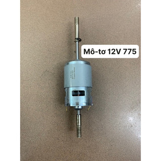 Mô-tơ 12v 775 - động cơ 12v 775 liền trục lắp quạt