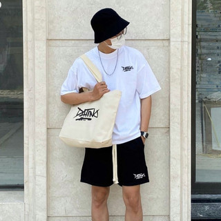 Áo thun Unisex Signature DATINO form oversize 100% cotton 2 chiều bo cổ dày dặn, tay lỡ.