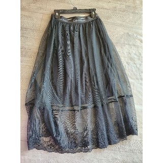 Chân váy ren nữ lưng thun size S