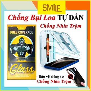 Kính cường lực iphone  chống nhìn trộm khung tự dán ip 7plus 8plus x xsmax 11 12 13 14 15 16 pro max promax plus