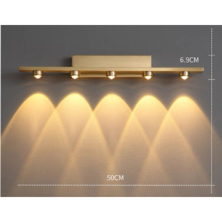  ĐÈN SOI TRANH LED HỢP KIM THÉP KHÔNG GỈ MẠ ĐỒNG ,LED 3 CHẾ ĐỘ ÁNH SÁNG 