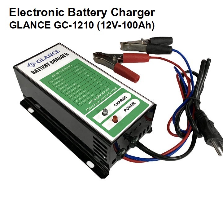 Máy nạp ắc quy 12V tự động GLANCE 12V-100Ah