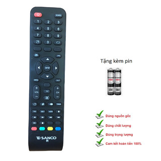 Remote điều khiển tivi sanco lcd/led/smart
