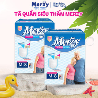Tã quần người lớn merzy m8/l7/xl6 bỉm người già khô thoáng tã già siêu thấm chống tràn