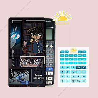 Hình conan dán máy tính casio 880