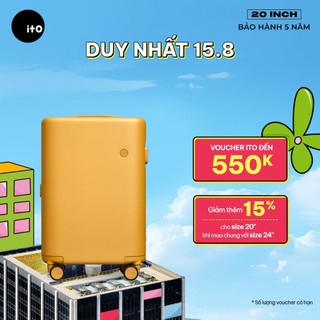 Vali xách tay ITO Pistachio Plain 20-inch Lightweight Hard Shell khóa TSA