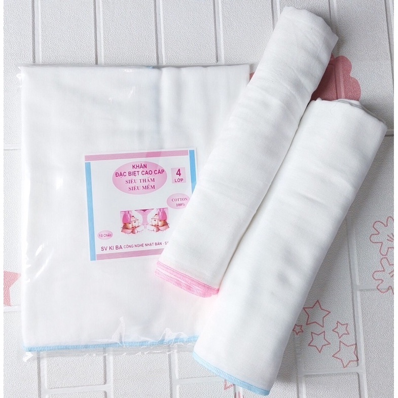 Khăn Xô Tắm Kiba Siêu Mềm 4 Lớp cho bé