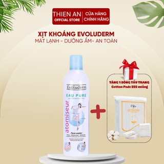 Nước Xịt khoáng Evoluderm Atomiseur Eau Pure chính hãng dưỡng ẩm, làm dịu da 400ml
