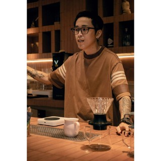 Áo Thun Nam Coffee Phối Sọc Tay S.Café Form Loose - 10F23TSS082 | LA STORE MENSWEAR