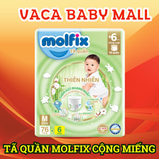 Tã/bìm QUẦN Molfix Thổ Nhĩ Kỳ Organic mẫu mới cải tiến đủ size M76+6/ L68+6/ XL62+6/ XXL56+6 miếng