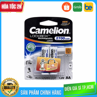 Pin sạc AA Camelion Lockbox Recharge 1.2V dung lượng 2700mAh (vỉ 2 viên) - Hàng chính hãng