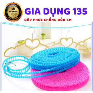 Dây phơi quần áo Dây phơi đồ thông minh dài 5m Dây phơi chống dồn