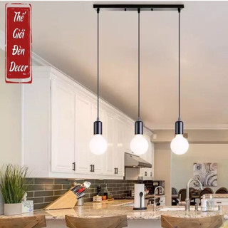 Bộ đèn thả T068 , thả trần dây đui liền dài 1m kèm đế ốp trần 50cm