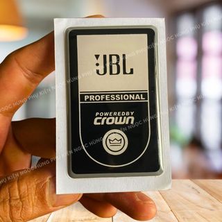 Logo loa jbl crown nhựa dẻo dán loa