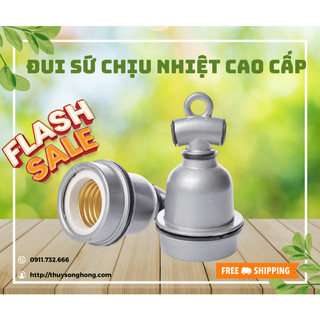 Bộ 5 đui đèn sứ bọc nhựa cao cấp - đùi đèn chuyên dùng cho bóng có nhiệt độ cao
