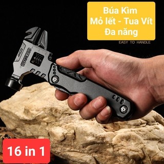  Búa Đa Năng 16in1 – Multi-Tool EDC | Kìm Mỏ Lết Tua Vít Cưa Mini – Dụng Cụ Đi Phượt Cứu Hộ Cắm Trại 