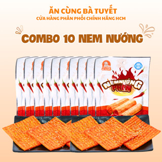 Combo 10 nem nướng phên Ăn Cùng Bà Tuyết đồ ăn vặt tuổi thơ