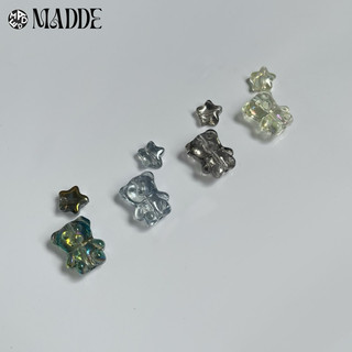 charm Gấu sao gắn vòng tay / dây chuyền SAFETY PIN / Madde