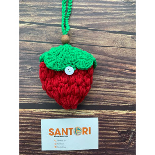  Túi đựng tỏi tránh vía cho bé  dâu tây  