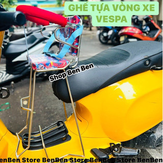 Ghế tựa vòng inox ngồi xe cho bé xe Vespa