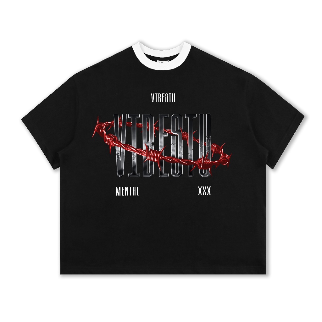 Áo Thun Local Brand VIBESTU "Chain Hook", Áo Thun Boxy Form Rộng Unisex 250Gsm 100% Cotton | BigBuy360 - bigbuy360.vn