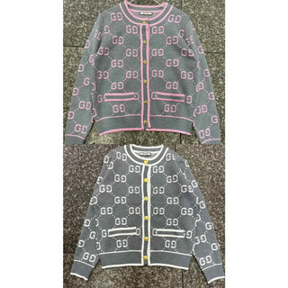 Áo cardigan len g.c viền hồng qcl1