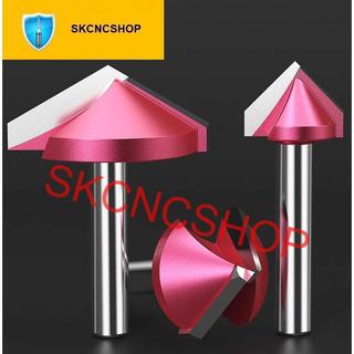 Mũi phay gỗ mũi dao cnc 3d vbit - cán 6mm - 60 /90 /120 /150 độ sk cnc shop