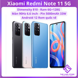 Điện thoại Xiaomi Redmi Note 11 5G Quốc tế - Dimensity 810 ram 6G 128G màn 90Hz