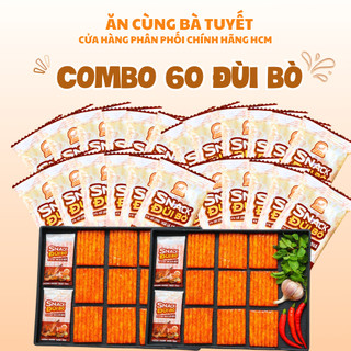  Combo 60 đùi bò quay Ăn Cùng Bà Tuyết đồ ăn vặt tuổi thơ 