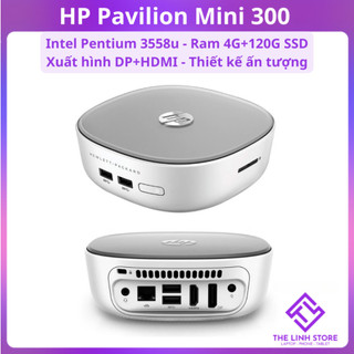 Máy tính mini pc hp pavilion mini 300 có wifi - intel 3558u ram 4g 128g ssd