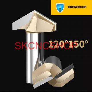 Mũi phay gỗ Mũi Dao CNC 3D Vbit 120 150 độ - Cán 12.7MM - SK CNC SHOP