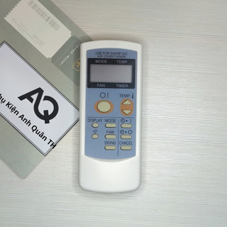 Điều khiển điều hòa Sharp┃Remote máy lạnh Sharp CRMC-A589JB (12 nút-ion)