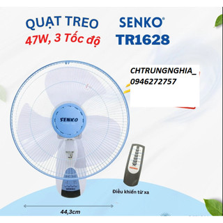 QUẠT TREO ĐIỀU KHIỂN REMOTE SENKO TR1628 CAO CẤP