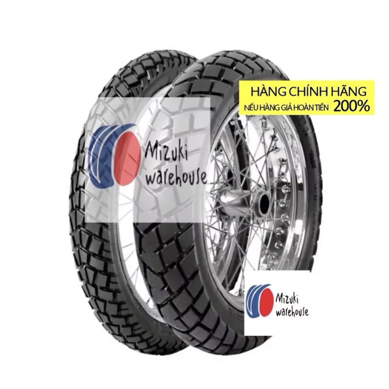 Cặp Vỏ ( Lốp) 110/90-16 và 2.75-18 không ruột cho YB125, GN150, PG-1 Đã độ vành (Hàng Xuất Khẩu,Đạt 