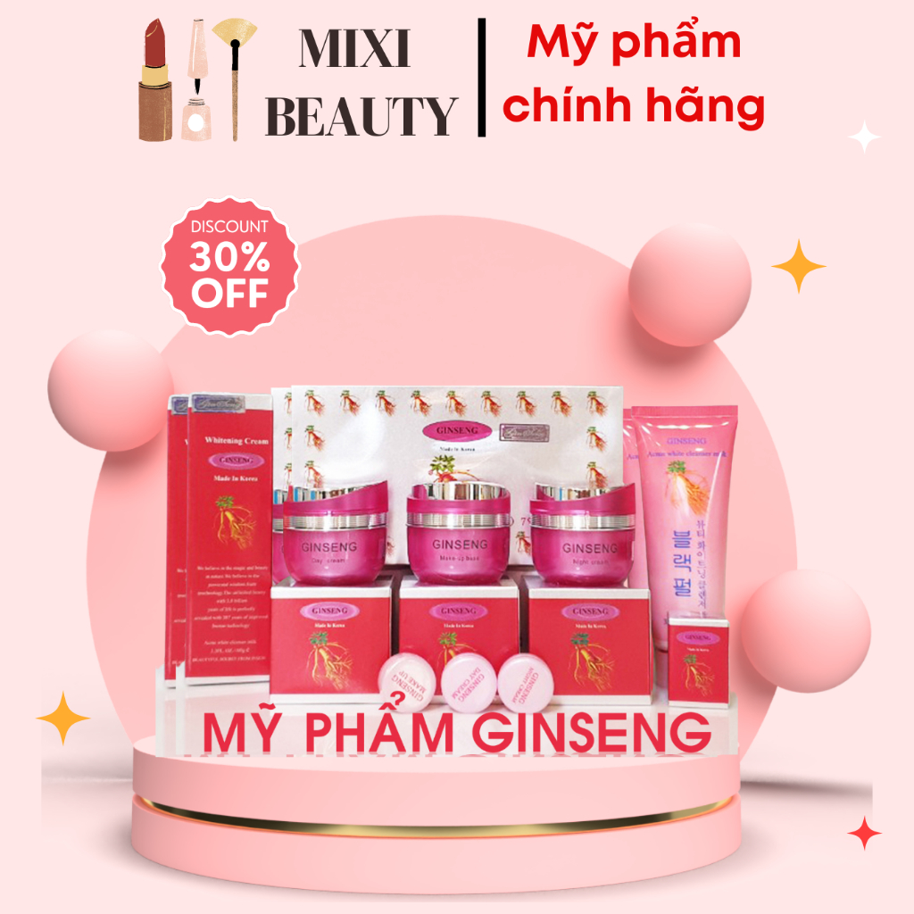 [Chính Hãng] Mỹ phẩm Ginseng, kem sâm giúp mờ nám dưỡng trắng da chiết xuất từ nhân sâm Hàn Quốc, mỹ