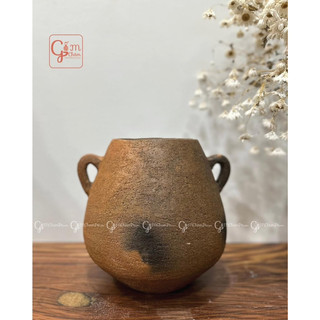 Bình gốm chăm rustic 20