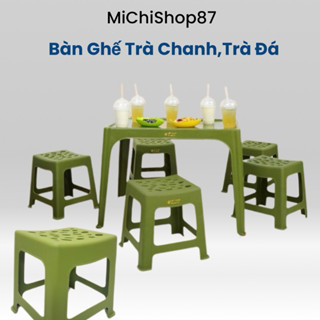 Bộ bàn ghế trà chanh trà đá vỉa hè hàng quán nhựa cao cấp,ghế nhựa trà chanh,đồ nướng